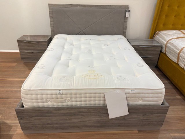 Diana Kingsize Bedframe, 2 Bedsides & 3 Drawer Chest Set by Status (Showroom Clearance) Diana Kingsize Bedframe, 2 Bedsides & 3 Drawer Chest Set by Status (Showroom Clearance)