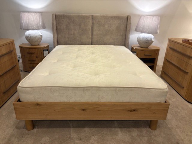 Luma Kingsize Bedframe & 2 x Bedsides Set by Bentley Designs (Showroom Clearance) Luma Kingsize Bedframe & 2 x Bedsides Set by Bentley Designs (Showroom Clearance)