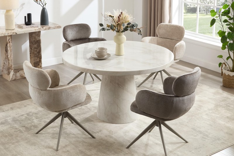 Apollo 130cm Round Dining Table by Vida Living Apollo 130cm Round Dining Table by Vida Living