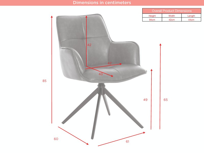 ヘリオ　 Mサイズ Joseph Swivel Dining Chair (Green PU Leather) - Belgica Furniture