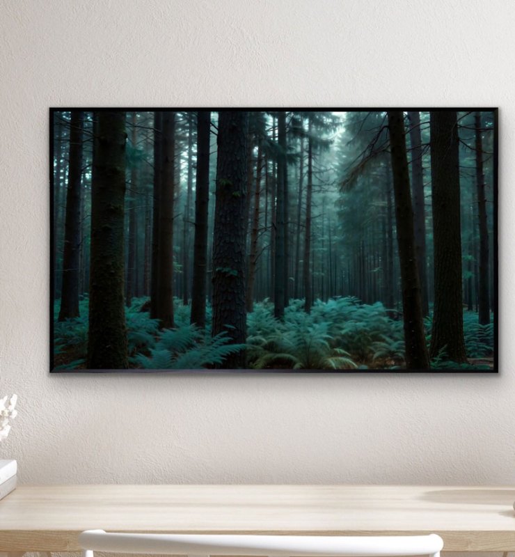 Early Morning Forest Bathed In Soft Light 100 x 60cm Early Morning Forest Bathed In Soft Light 100 x 60cm