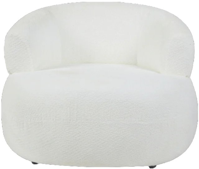 Missy Swivel Accent Chair (White Fabric) Missy Swivel Accent Chair (White Fabric)