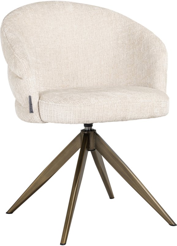 Zendaya Swivel Dining Chair (Niagara Beige) by Richmond Interiors Zendaya Swivel Dining Chair (Niagara Beige) by Richmond Interiors