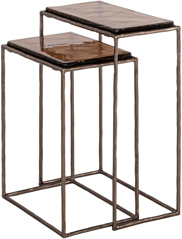 Villano Bronze End Tables (Set of 2) by Richmond Interiors Villano Bronze End Tables (Set of 2) by Richmond Interiors
