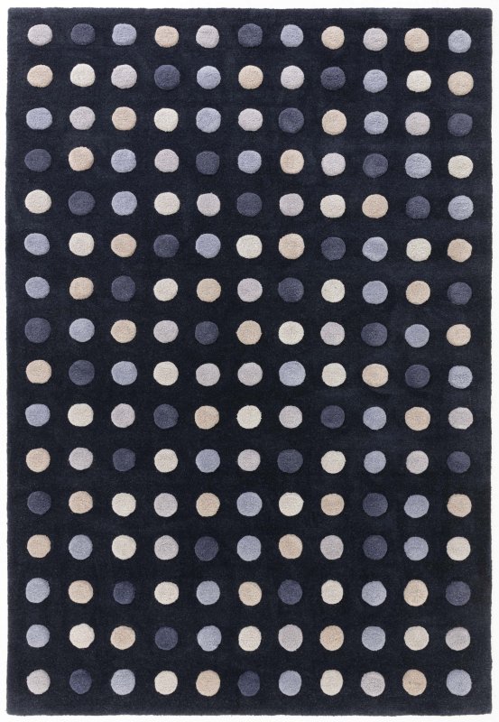 Dotty Navy Rug by Asiatic Dotty Navy Rug by Asiatic