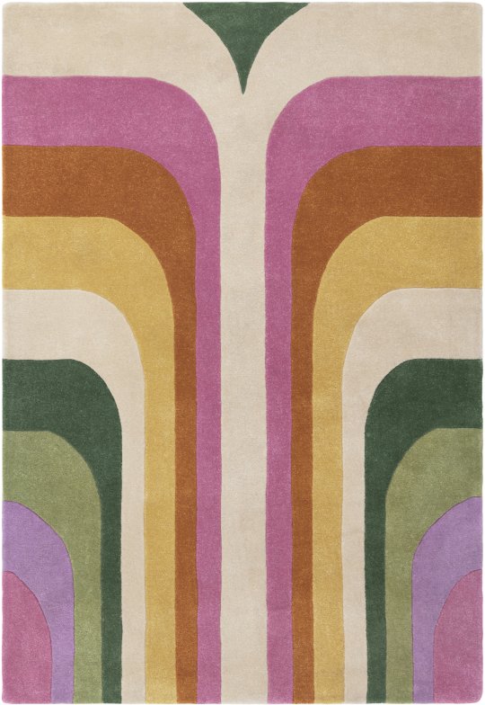 Romy 01 Retro Pink Rug by Asiatic Romy 01 Retro Pink Rug by Asiatic