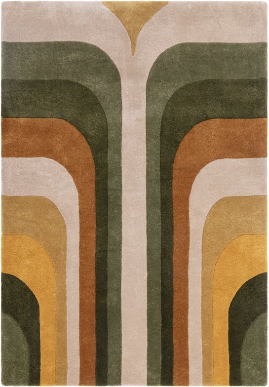 Romy 02 Retro Green Rug by Asiatic Romy 02 Retro Green Rug by Asiatic