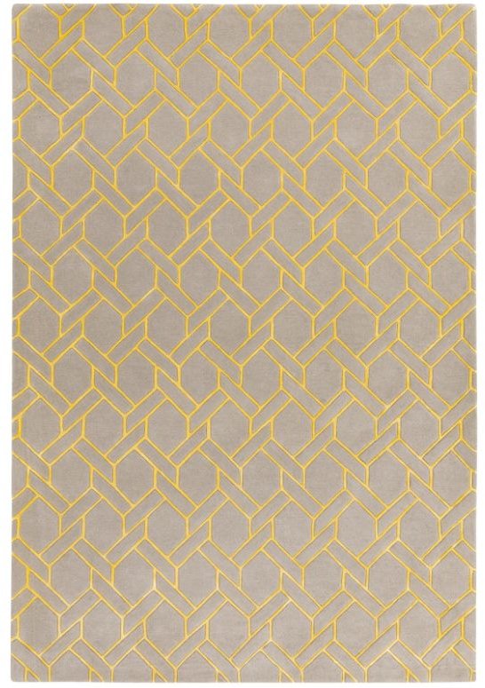 Nexus Fine Lines Silver/Yellow Rug by Asiatic Nexus Fine Lines Silver/Yellow Rug by Asiatic