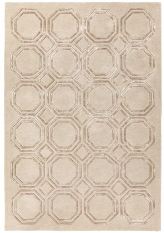 Nexus Octagon Beige Rug by Asiatic Nexus Octagon Beige Rug by Asiatic