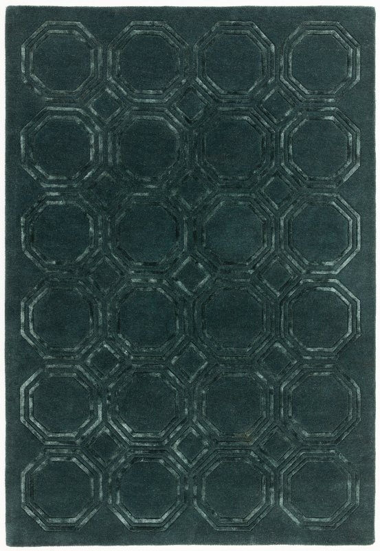 Nexus Octagon Petrol Rug by Asiatic Nexus Octagon Petrol Rug by Asiatic