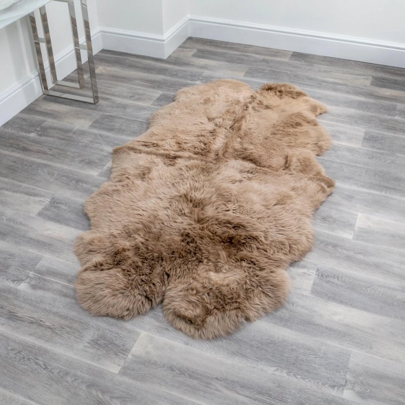 Quad Light Brown Sheepskin Rug Quad Light Brown Sheepskin Rug