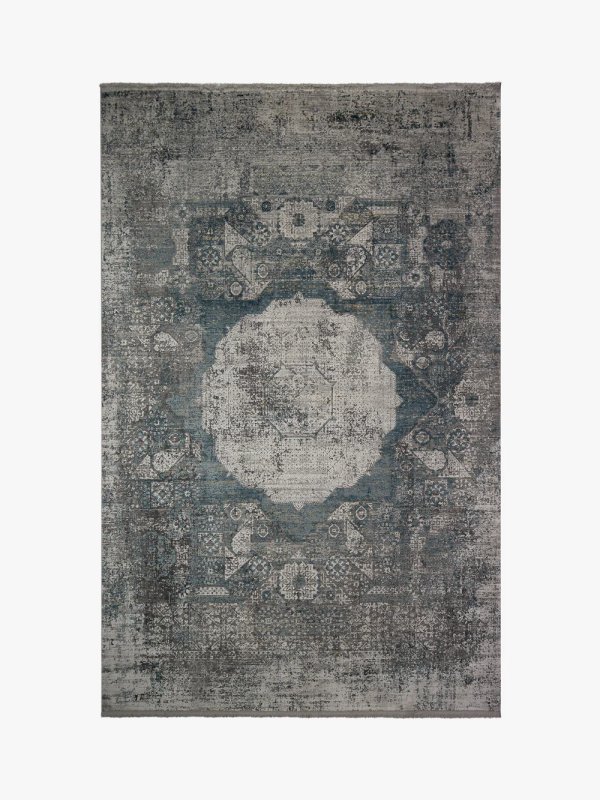 Toros Distressed Mamluk Blue Rug by Gooch Toros Distressed Mamluk Blue Rug by Gooch
