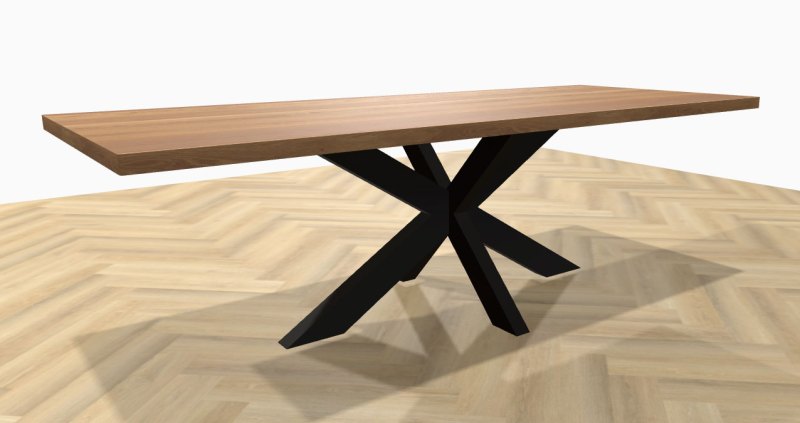 Castle Line 240 x 100cm Dining Table by Kelston House Castle Line 240 x 100cm Dining Table by Kelston House