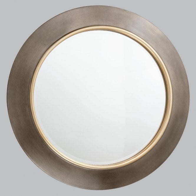Guido Brushed Gunmetal Finish Mirror Guido Brushed Gunmetal Finish Mirror