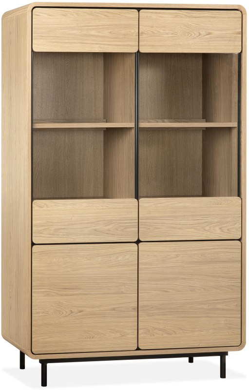 Rhett Glass Display Cabinet by MaxFurn Rhett Glass Display Cabinet by MaxFurn