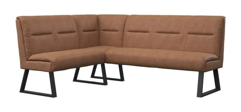 Cerutti Faux Leather Corner Bench Tan Cerutti Faux Leather Corner Bench Tan