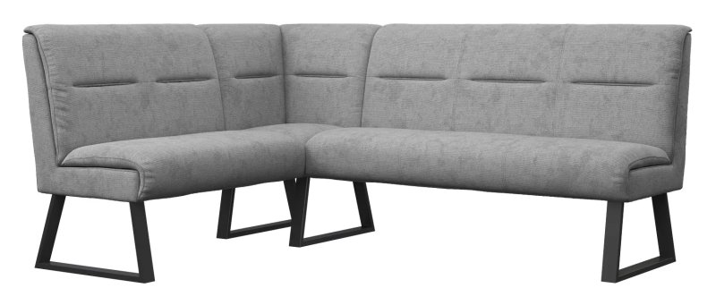 Cerutti Fabric Corner Bench Grey Cerutti Fabric Corner Bench Grey