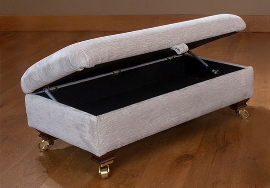 Charley Legged Ottoman by Alstons Charley Legged Ottoman by Alstons