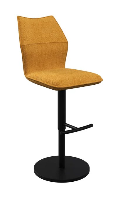 Como Swivel Gas-Lift Bar Stool (Mustard Fabric) Como Swivel Gas-Lift Bar Stool (Mustard Fabric)