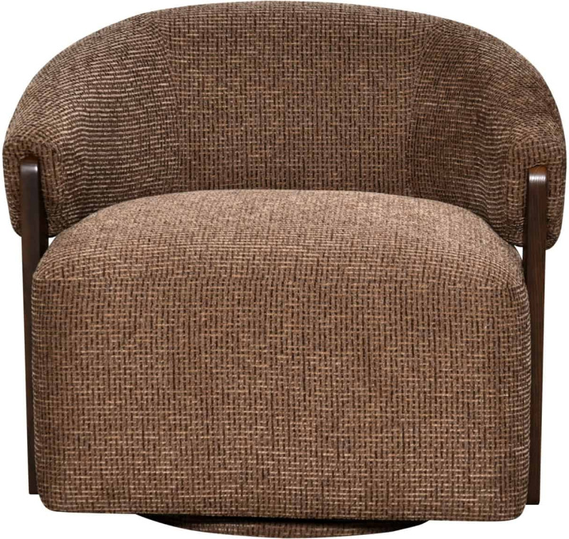 Lounge Chair Marina Brown Blockweave Swivel by Richmond Interiors Lounge Chair Marina Brown Blockweave Swivel by Richmond Interiors