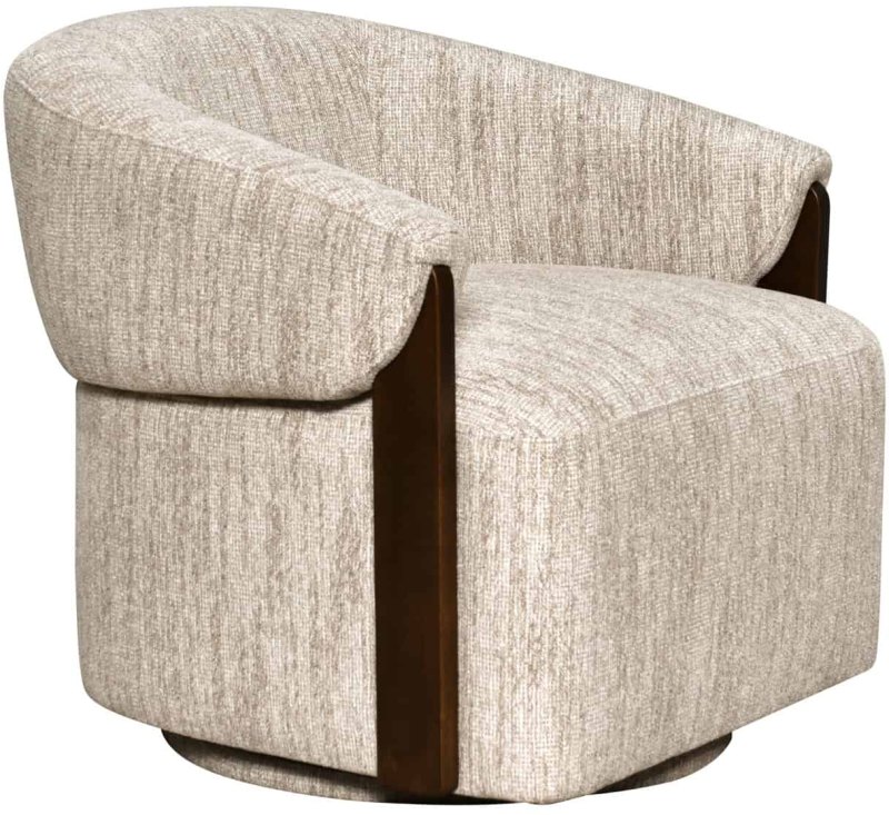 Marina Swivel Lounge Chair - Natural Softweave FR - by Richmond Interiors Marina Swivel Lounge Chair - Natural Softweave FR - by Richmond Interiors