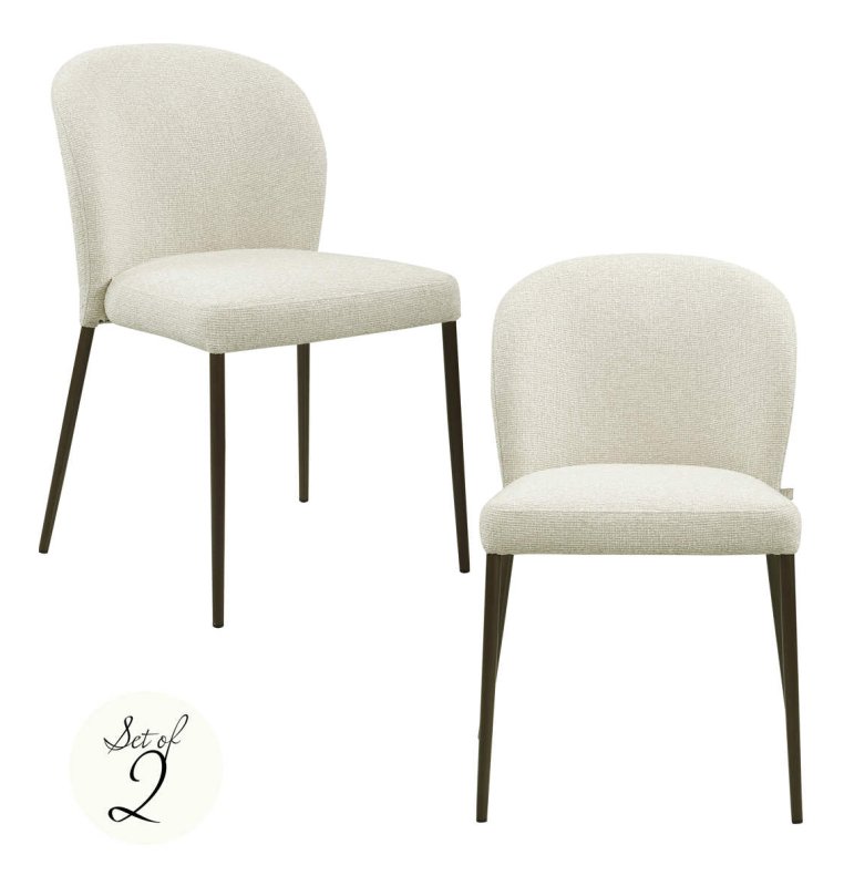Set of 2 Stacker Dining Chairs - Biscotti FR - by Richmond Interiors Set of 2 Stacker Dining Chairs - Biscotti FR - by Richmond Interiors