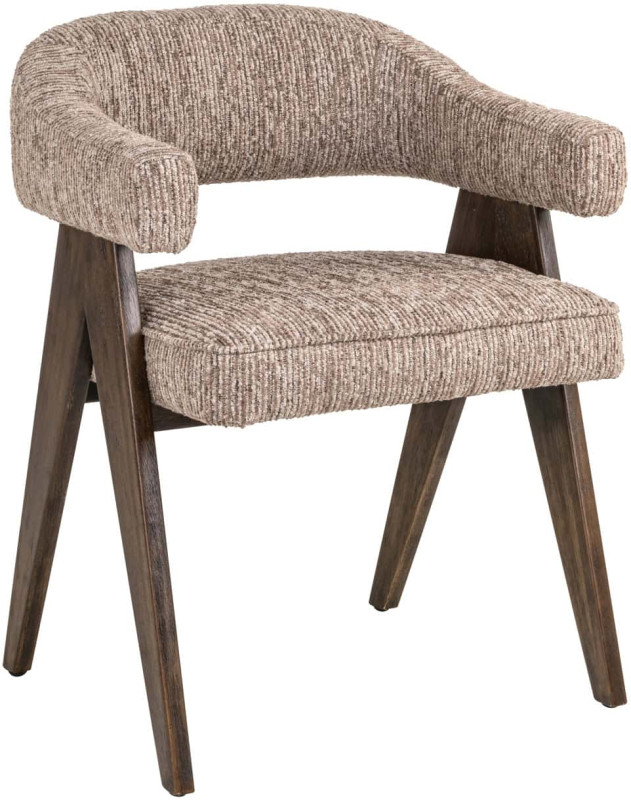 Mori Dining Chair - Mocca Linear FR - by Richmond Interiors Mori Dining Chair - Mocca Linear FR - by Richmond Interiors