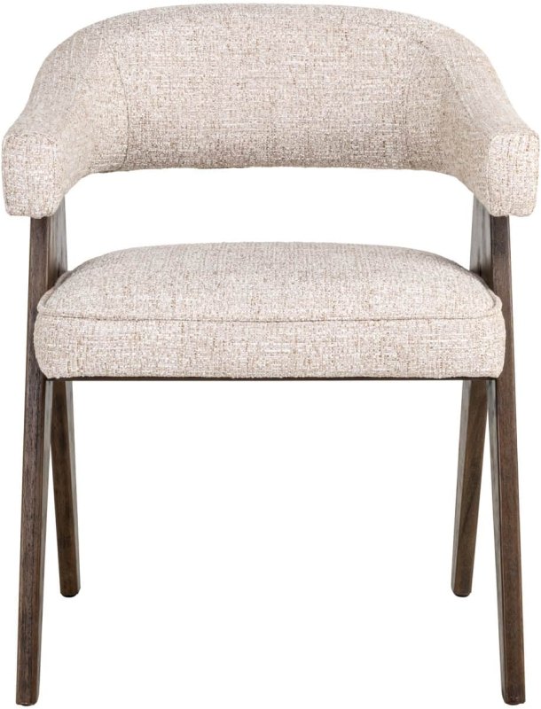 Dining Chair Mori Cream Tweed by Richmond Interiors Dining Chair Mori Cream Tweed by Richmond Interiors