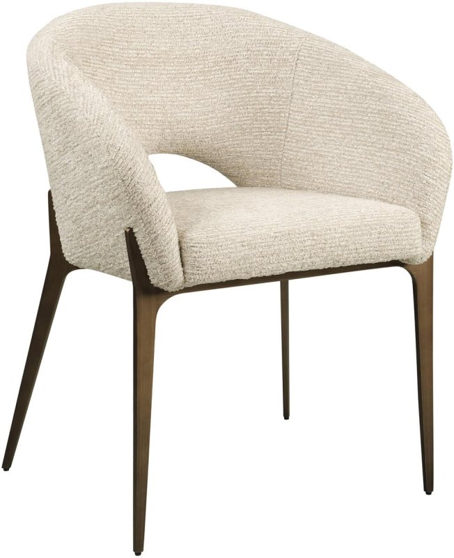 Kenzi Dining Chair - Natural Linear FR - by Richmond Interiors Kenzi Dining Chair - Natural Linear FR - by Richmond Interiors