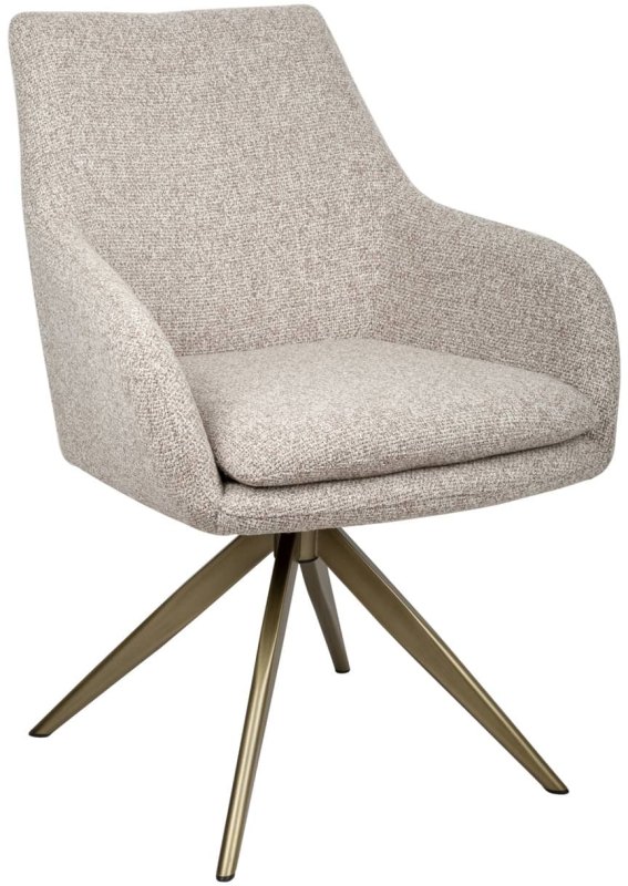 Lisonne Swivel Dining Chair - Cayenne Brown FR - by Richmond Interiors Lisonne Swivel Dining Chair - Cayenne Brown FR - by Richmond Interiors
