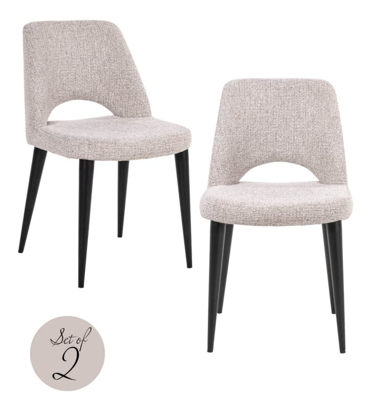 Set of 2 Tabitha Dining Chairs - Natural Fancy FR - by Richmond Interiors Set of 2 Tabitha Dining Chairs - Natural Fancy FR - by Richmond Interiors
