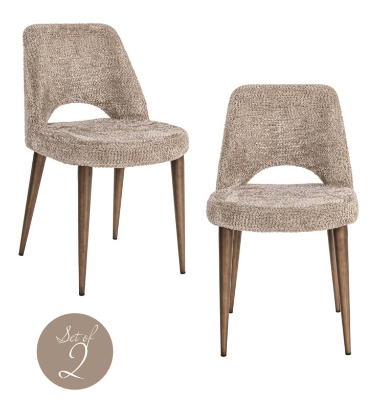 Set of 2 Delphine Dining Chairs - Lovely Nature FR - by Richmond Interiors Set of 2 Delphine Dining Chairs - Lovely Nature FR - by Richmond Interiors