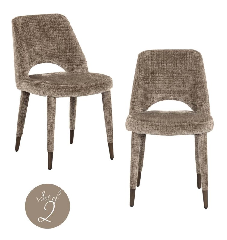 Set of 2 Cecilia Dining Chairs - Niagara Stone FR - by Richmond Interiors Set of 2 Cecilia Dining Chairs - Niagara Stone FR - by Richmond Interiors