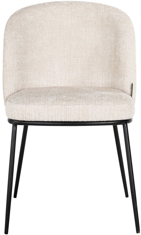 Dining Chair Elvi Niagara Beige (Set of 2) by Richmond Interiors Dining Chair Elvi Niagara Beige (Set of 2) by Richmond Interiors