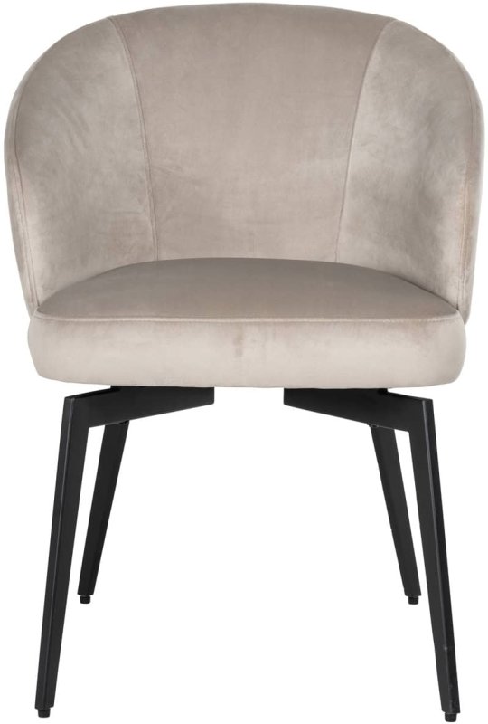 Dining Chair Amphara Khaki Velvet by Richmond Interiors Dining Chair Amphara Khaki Velvet by Richmond Interiors