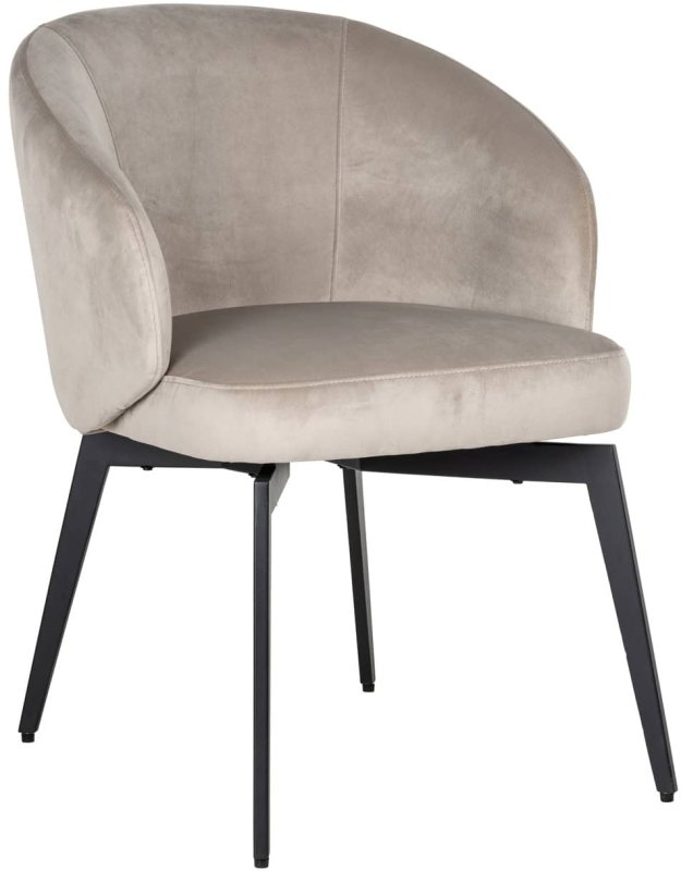 Amphara Dining Chair - Khaki Velvet FR - by Richmond Interiors Amphara Dining Chair - Khaki Velvet FR - by Richmond Interiors