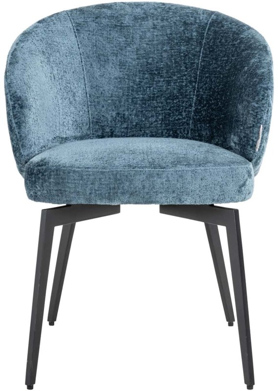 Dining Chair Amphara Blue Chenille by Richmond Interiors Dining Chair Amphara Blue Chenille by Richmond Interiors