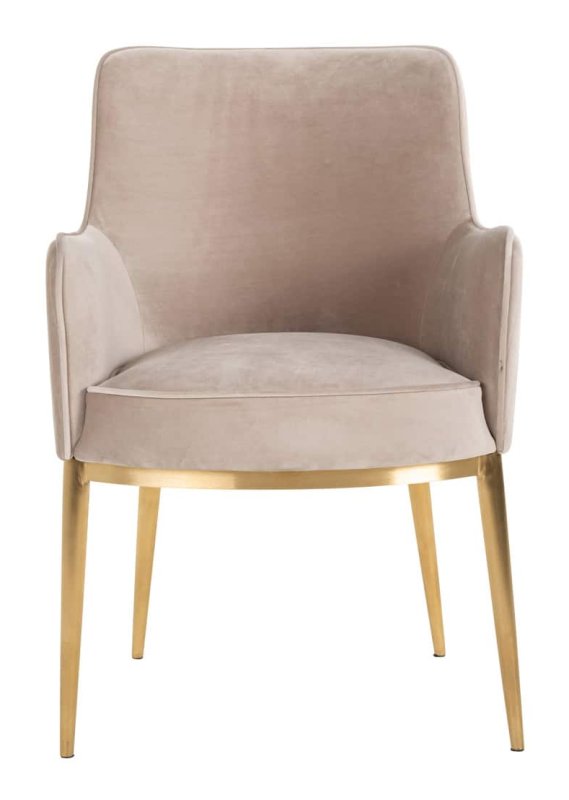 Dining Chair Breeze Khaki Velvet (Set of 2) by Richmond Interiors Dining Chair Breeze Khaki Velvet (Set of 2) by Richmond Interiors