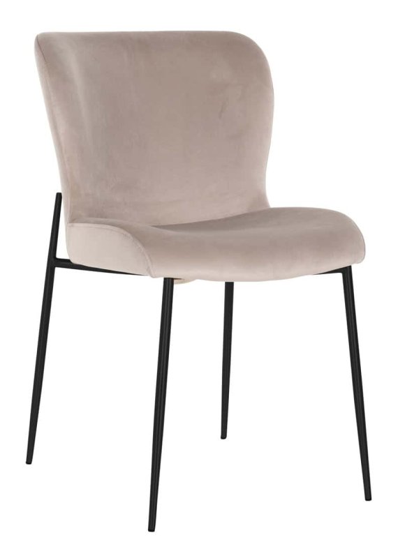 Dining Chair Darby Khaki Velvet (Set of 2) by Richmond Interiors Dining Chair Darby Khaki Velvet (Set of 2) by Richmond Interiors