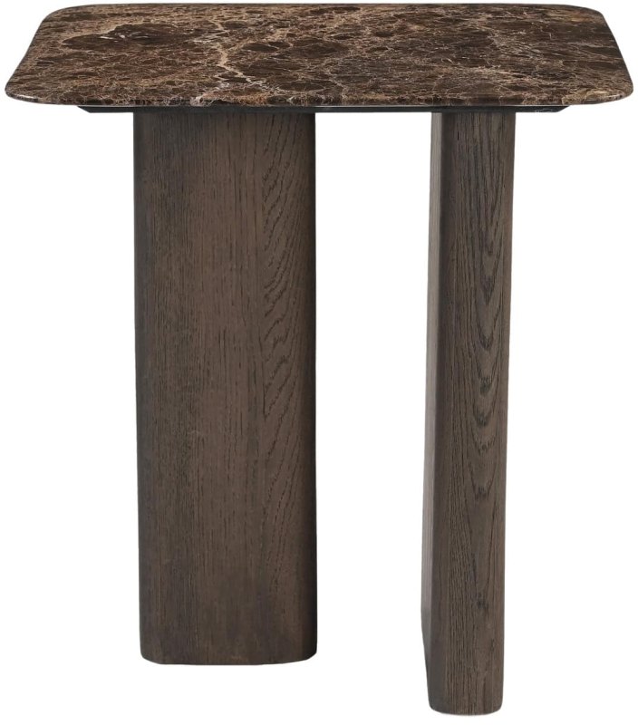 End Table Castello Smoked Charchoal Marble Top by Richmond Interiors End Table Castello Smoked Charchoal Marble Top by Richmond Interiors