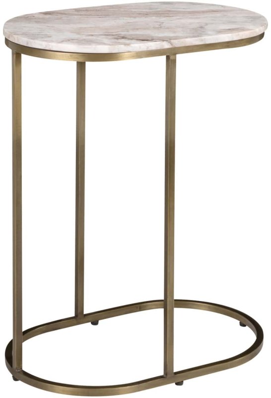 Sofa Side Table Bottega Blush Beige by Richmond Interiors Sofa Side Table Bottega Blush Beige by Richmond Interiors