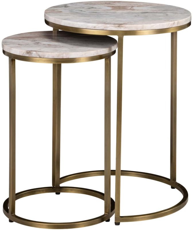 End Table Bottega Blush Beige (Set of 2) by Richmond Interiors End Table Bottega Blush Beige (Set of 2) by Richmond Interiors