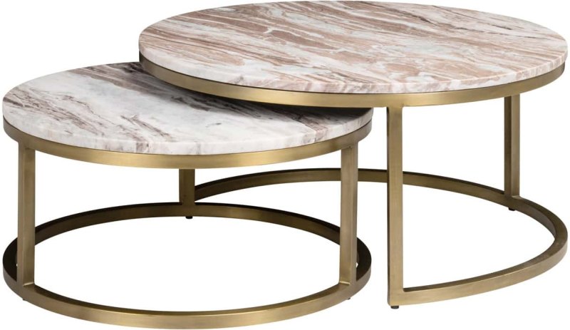 Bottega Coffee Table Blush Beige (Set of 2) by Richmond Interiors Bottega Coffee Table Blush Beige (Set of 2) by Richmond Interiors