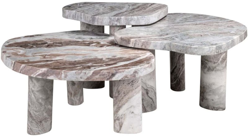 Camino Coffee Table - Blush Beige (Set of 3) by Richmond Interiors Camino Coffee Table - Blush Beige (Set of 3) by Richmond Interiors