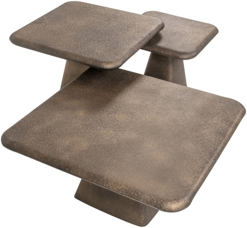 Coffee Table Marlie Gold (Set of 3) by Richmond Interiors Coffee Table Marlie Gold (Set of 3) by Richmond Interiors