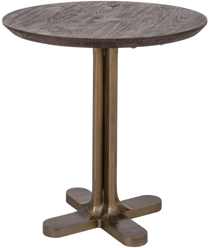 Revelin 75 x 75cm Round Bistro Table (Dark Brown) by Richmond Interiors Revelin 75 x 75cm Round Bistro Table (Dark Brown) by Richmond Interiors