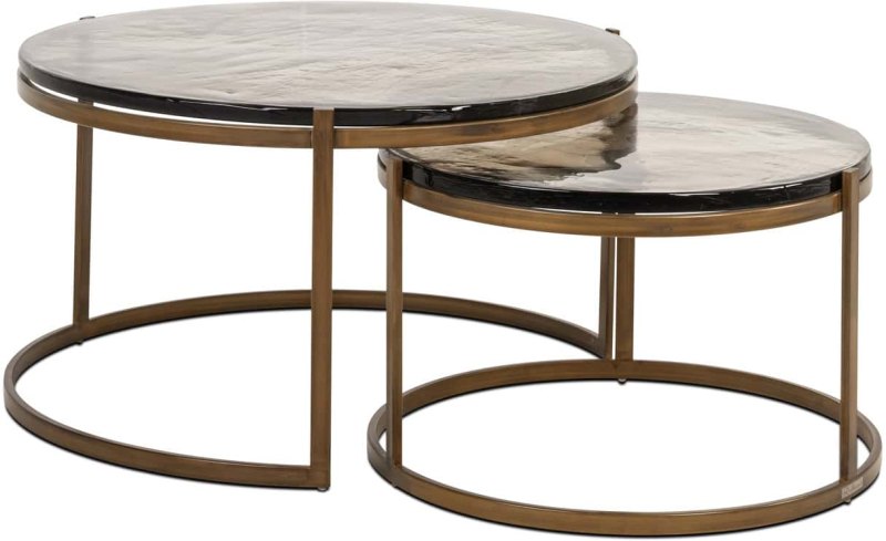 Cleo Coffee Table - Gold (Set of 2) by Richmond Interiors Cleo Coffee Table - Gold (Set of 2) by Richmond Interiors