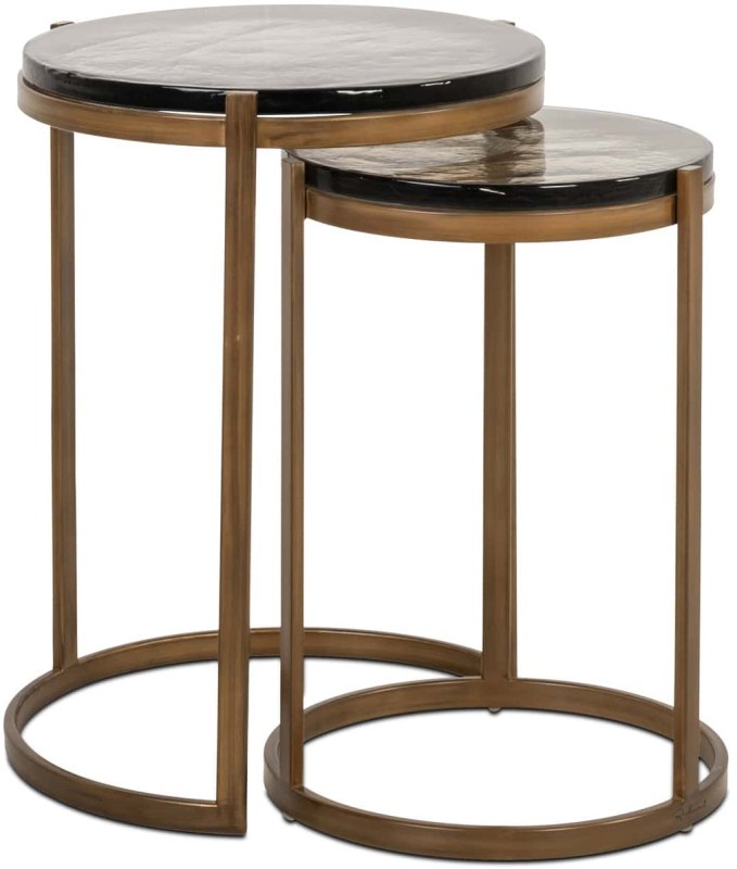 End Table Cleo Gold (Set of 2) by Richmond Interiors End Table Cleo Gold (Set of 2) by Richmond Interiors