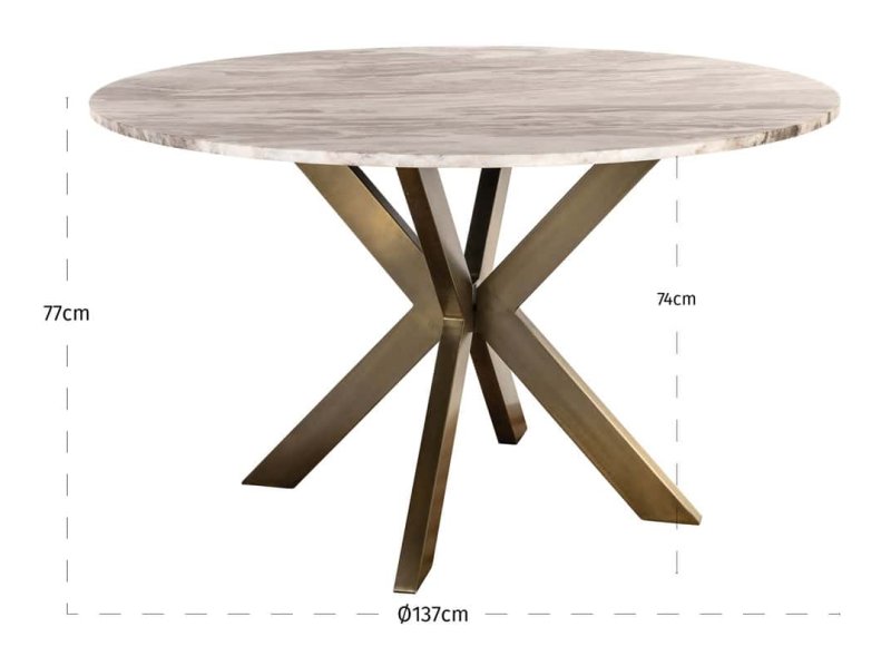 Dining Table Bottega Blush Beige 140cm by Richmond Interiors Dining Table Bottega Blush Beige 140cm by Richmond Interiors