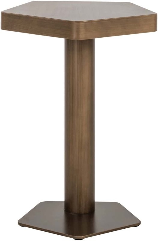 Sofa Side Table Hexa Brushed Gold by Richmond Interiors Sofa Side Table Hexa Brushed Gold by Richmond Interiors
